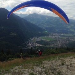 Parapente, le décollage